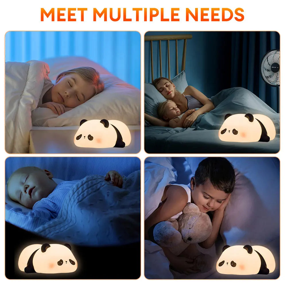 Cute Panda Silicon LED Lamp Light